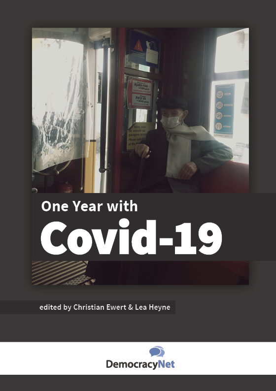 Cover of e-book "One Year with Covid-19"